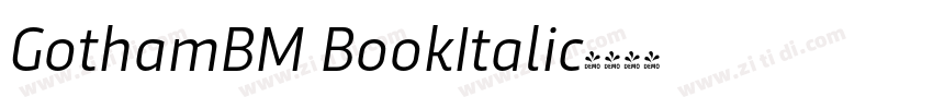 GothamBM BookItalic字体转换